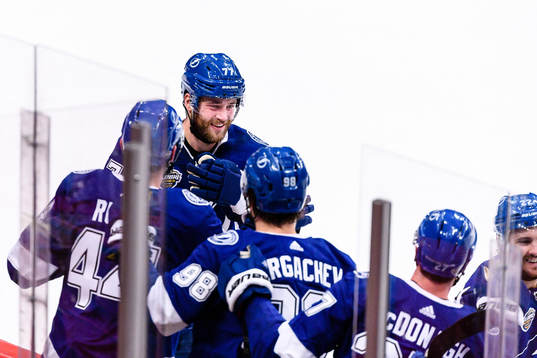 Victor Hedman of Tampa Bay Lightning celebrates
