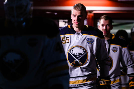 Rasmus Ristolainen of Buffalo Sabres prior to the NHL