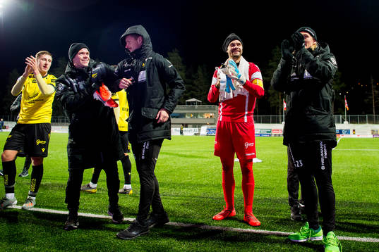 Goalkeeper Jonas Deumeland of Start