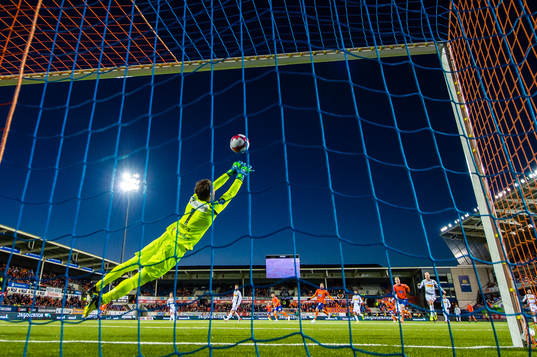 Niklas Fernando Nygaard Castro of Aalesund scores the 2-1
