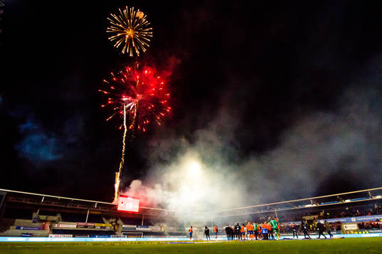 Players of Aalesund celebrates
