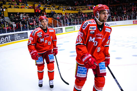 Modos Tommy Enström och Kalle Jellvert jublar