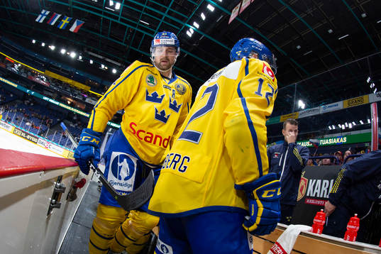 Patrik Berglund #21, SWE, Max Friberg #12, SWE