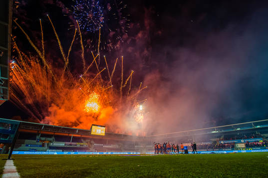 Players of Aalesund celebrates