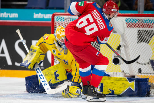 Magnus Hellberg #35, SWE, Sergei Shumakov #69, RUS