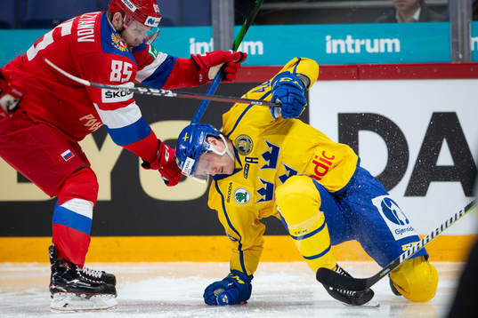 Kamil Fazylzyanov #85, RUS, Carl Klingberg #48, SWE