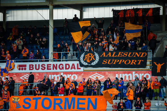 Spectators in the stands