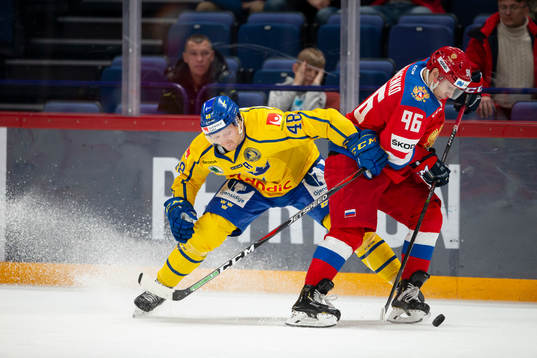Carl Klingberg #48, SWE, Andrei Kuzmenko #96, RUS