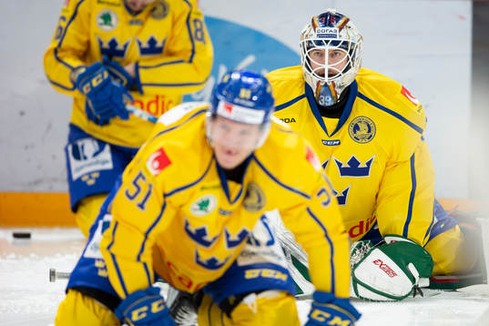 Mathias Brome #86, SWE, Adam Reideborn #39, SWE, Emil