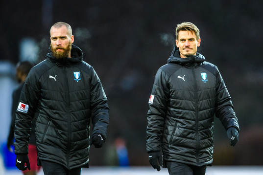 Malmö FFs Jo Inge Berget och Markus Rosenberg
