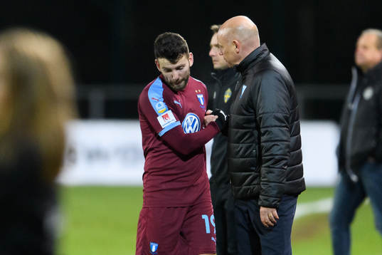 Malmö FFs Erdal Rakip och tränare Uwe Rösler
