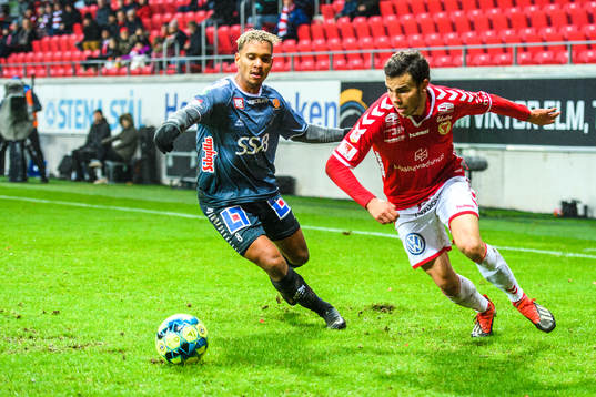 Brages Seth Kanteh Hellberg och Kalmars Herman Hallberg