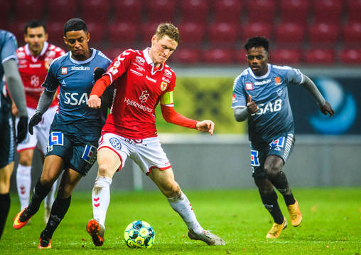 Kalmars Rasmus Elm och Brages Jonathan Morsay