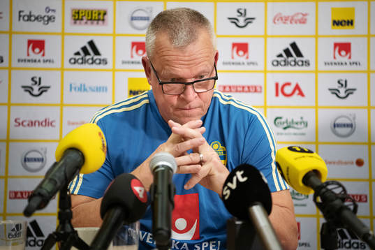 Janne Andersson, head coach of the Swedish national
