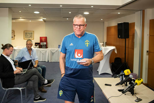 Janne Andersson, head coach of the Swedish national