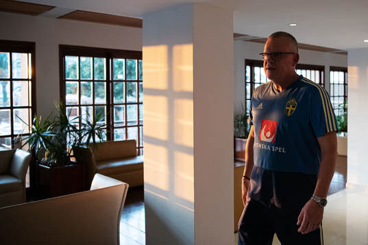 Janne Andersson, head coach of the Swedish national