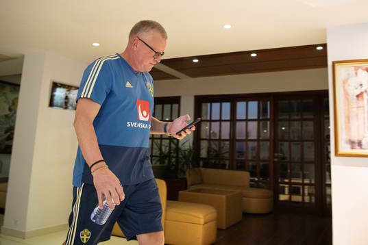 Janne Andersson, head coach of the Swedish national
