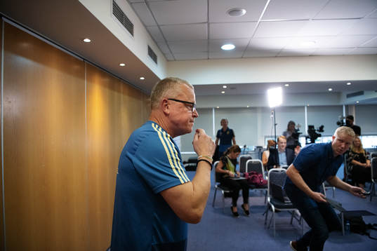 Janne Andersson, head coach of the Swedish national