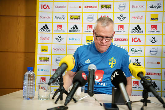 Janne Andersson, head coach of the Swedish national