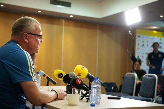 Janne Andersson, head coach of the Swedish national