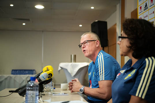 Janne Andersson, head coach of the Swedish national