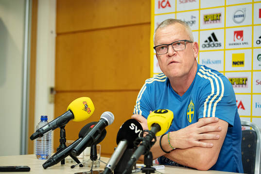Janne Andersson, head coach of the Swedish national