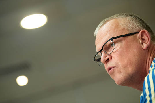 Janne Andersson, head coach of the Swedish national
