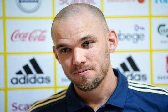 Marcus Danielson of the Swedish national football team