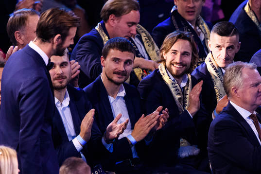 Djurgårdens Erik Berg, Kevin Walker och Haris Radetinac