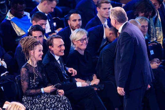 Sveriges kultur och idrottsminister Amanda Lind i samtal