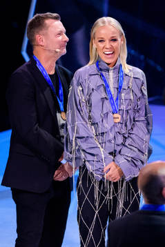 Peter Gerhardsson och Caroline Seger