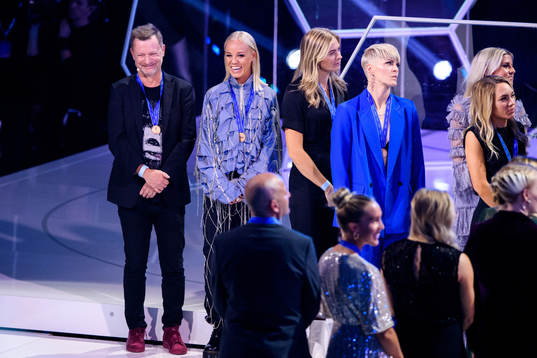 Peter Gerhardsson och Caroline Seger