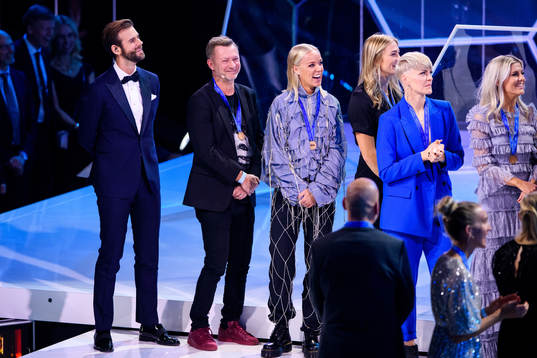 Peter Gerhardsson och Caroline Seger