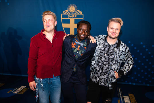 Idol-deltagarna Gottfrid Krantz, Tusse Chiza och Freddie