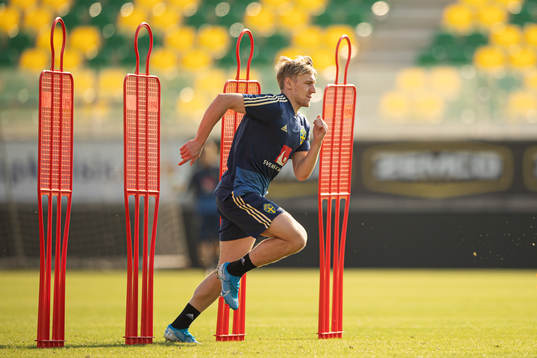 Emil Forsberg of the Swedish national football team