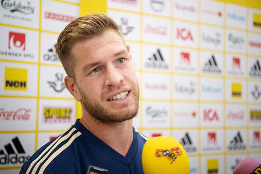 Riccardo Gagliolo of the Swedish national football team