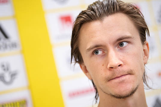 Kristoffer Olsson of the Swedish national football team