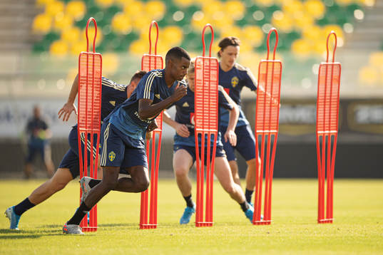 Alexander Isak of the Swedish national football team