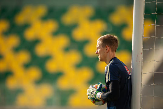 Karl-Johan Johnsson of the Swedish national football team