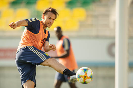 Albin Ekdal of the Swedish national football team