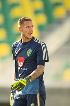 Robin Olsen of the Swedish national football team