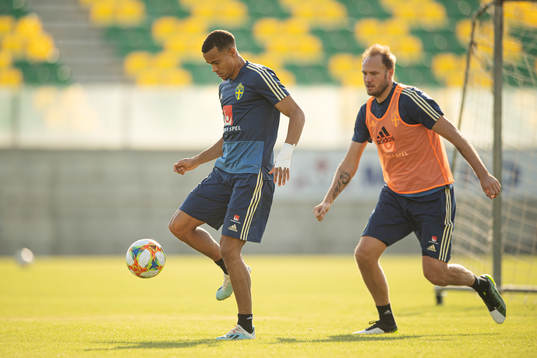 Robin Quaison of the Swedish national football team