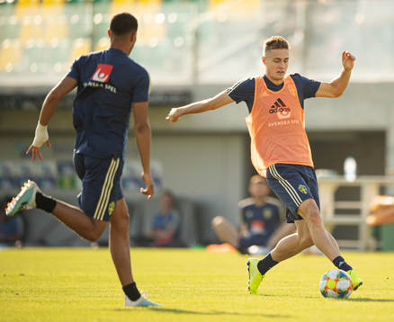 Mattias Svanberg of the Swedish national football team