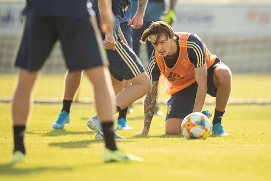 Kristoffer Olsson of the Swedish national football team