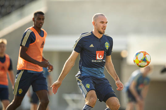 Marcus Danielson of the Swedish national football team