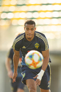 Robin Quaison of the Swedish national football team