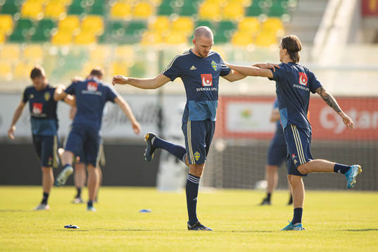 Marcus Danielson and Kristoffer Olsson of the Swedish