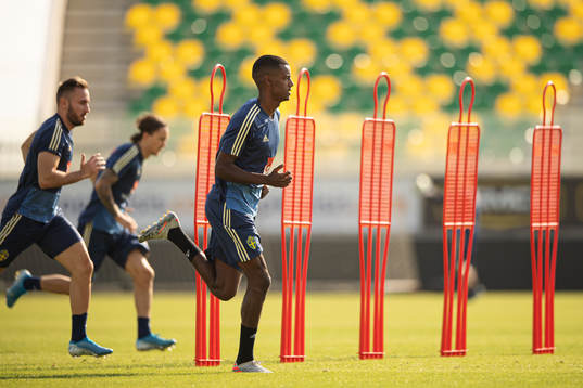 Alexander Isak of the Swedish national football team