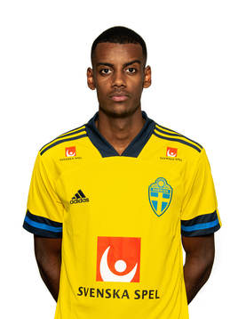 Alexander Isak of the Swedish national football team poses