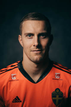 Karl-Johan Johnsson of the Swedish national football team